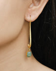 silver earrings, sterling silver earrings, tourmaline earrings, buy tourmaline jewelry, multi-color earrings, fancy earrings, gemstone earrings, gold plated silver earrings, gold plated silver jewelry