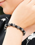 bracelet, sterling silver bracelet, buy rakhi jewelry, rakhi bracelet, silver beads bracelet,