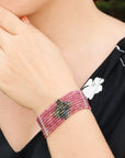 bracelet, sterling silver bracelet, buy rakhi jewelry, rakhi bracelet, tourmaline bracelet, tourmaline beads bracelet