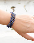 bracelet, sterling silver bracelet, buy rakhi jewelry, rakhi bracelet, lapis bracelet, lapis beads bracelet