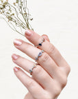 Ace color stone ring