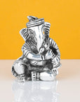 Silver Ganesha sculpture