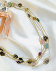 Jenson Colorstone 18K Gold Plated Silver 925 Necklace