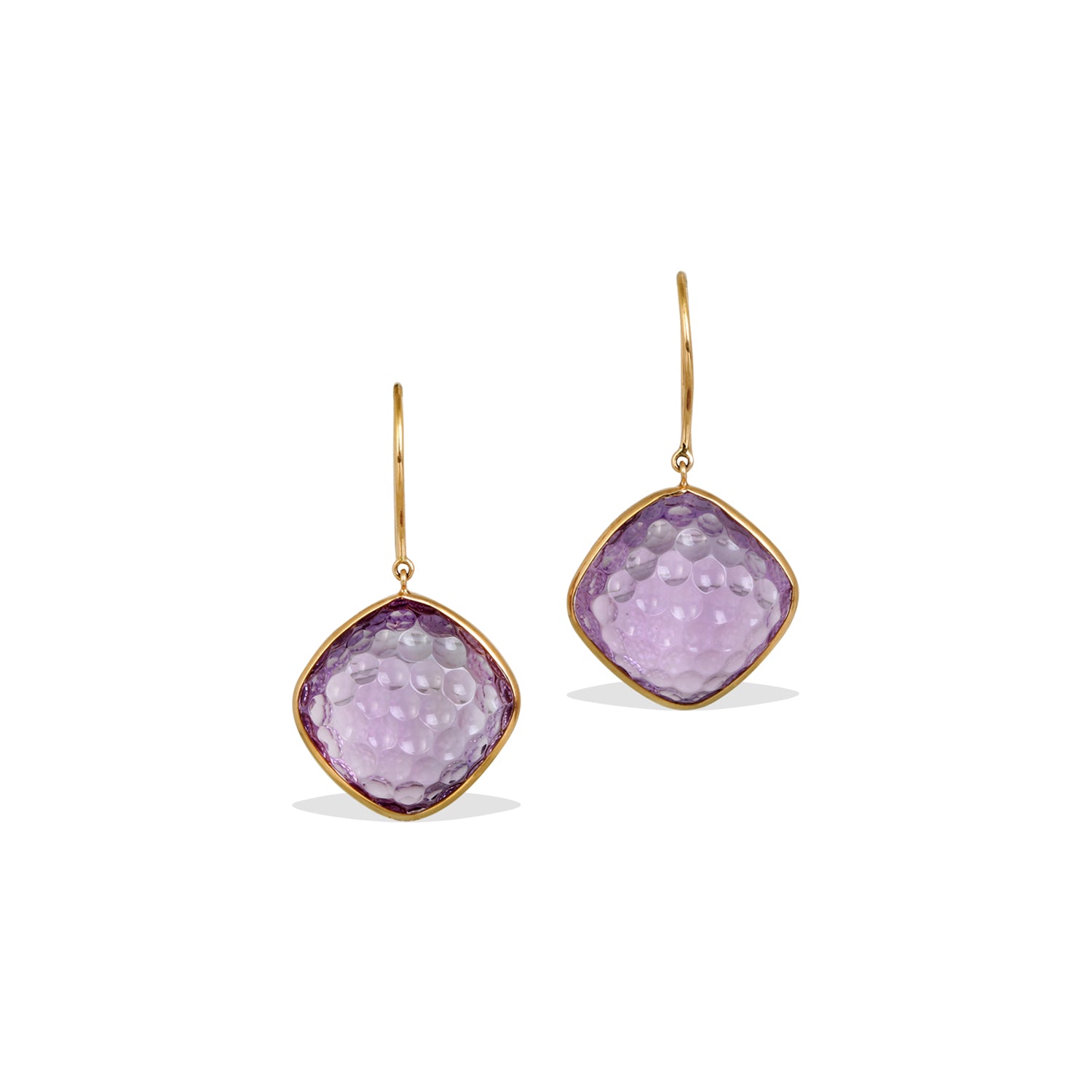 Amethyst 18K Gold Earrings