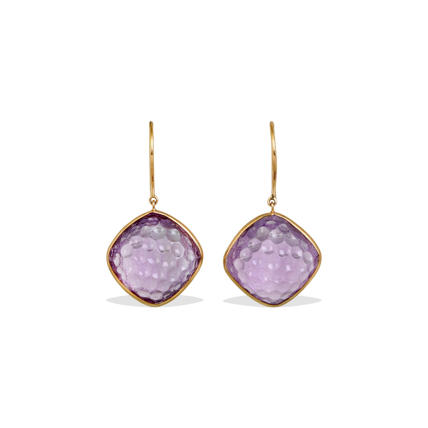 Amethyst 18K Gold Earrings
