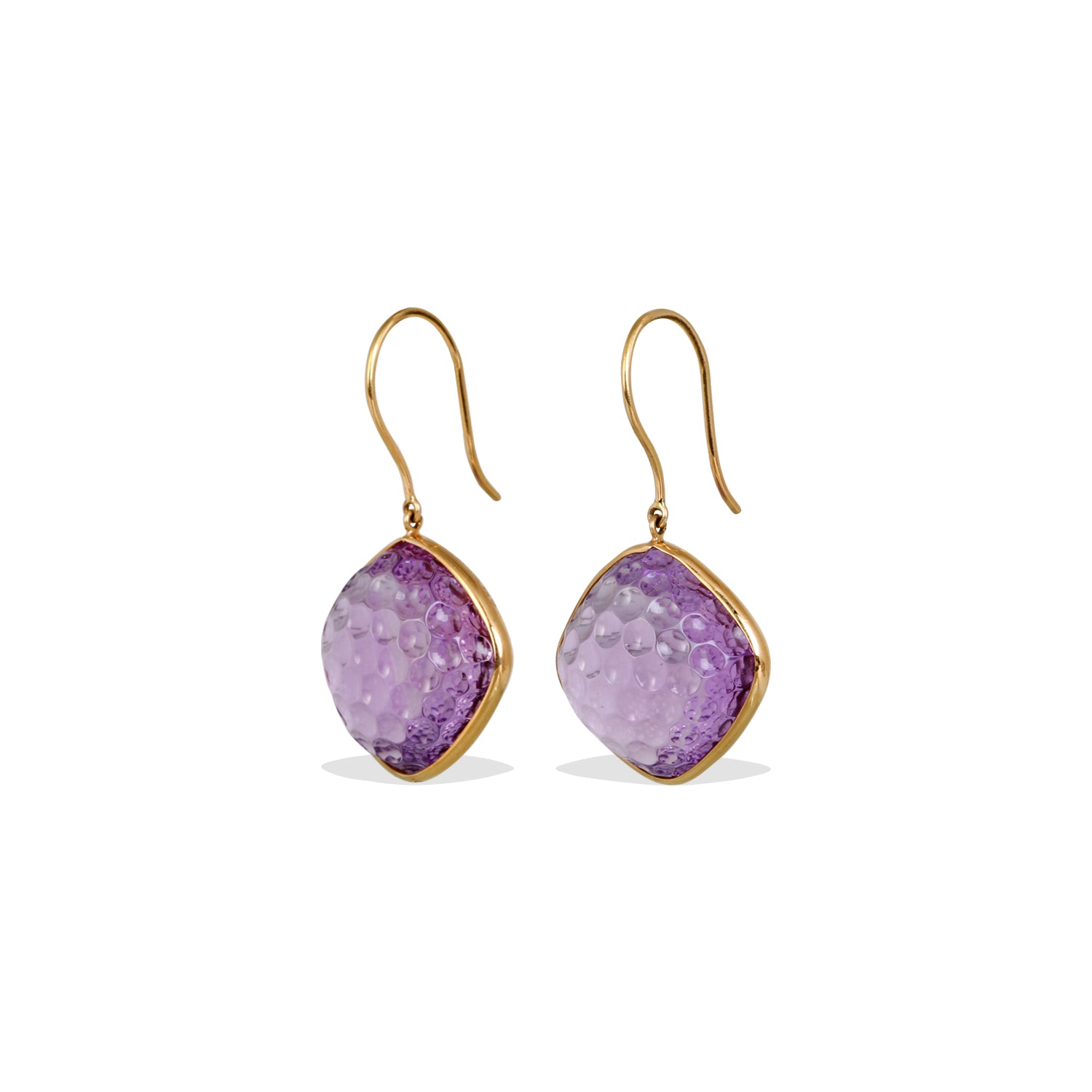 Amethyst 18K Gold Earrings