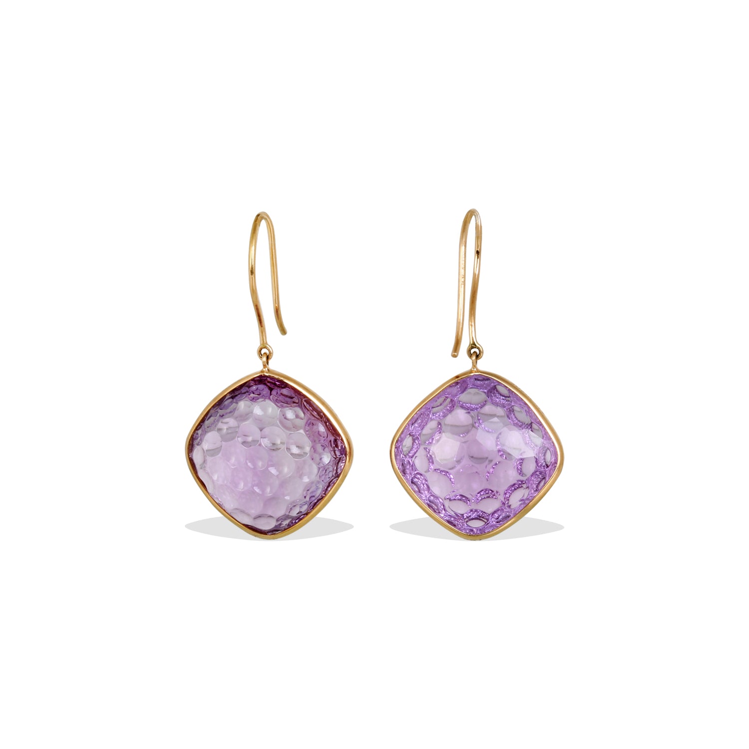 Amethyst 18K Gold Earrings