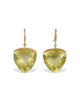 Lemon Quartz 18K Gold Earrings