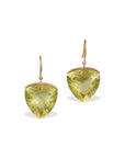 Lemon Quartz 18K Gold Earrings