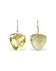 Lemon Quartz 18K Gold Earrings
