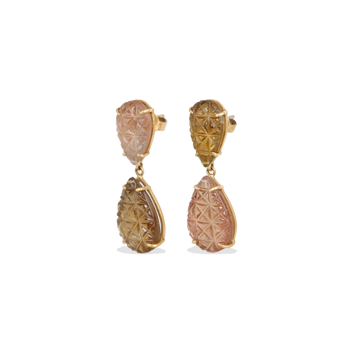 Tourmaline 18K Gold Earrings