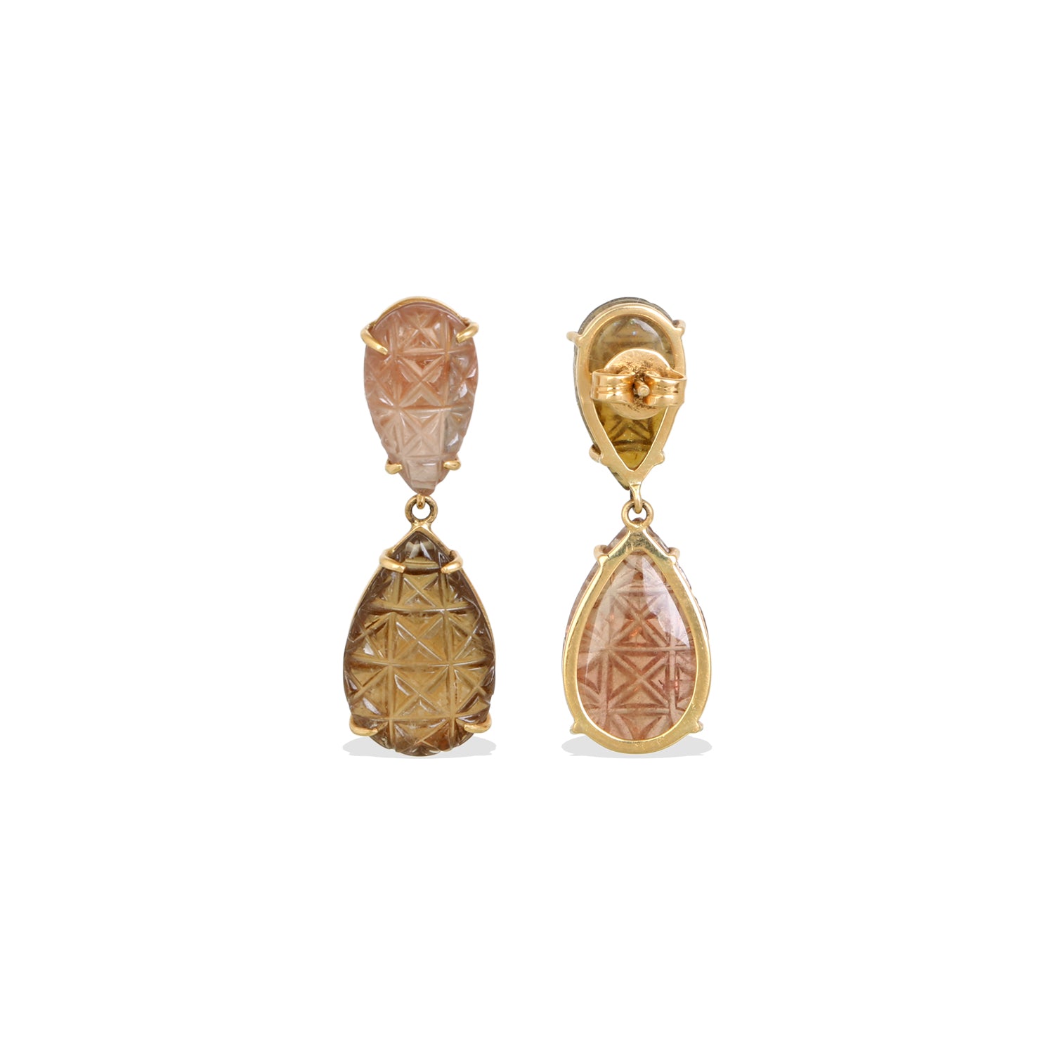 Tourmaline 18K Gold Earrings