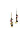Tourmaline Colorstone 18K Gold Earrings