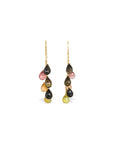 Tourmaline Colorstone 18K Gold Earrings