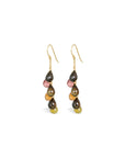 Tourmaline Colorstone 18K Gold Earrings
