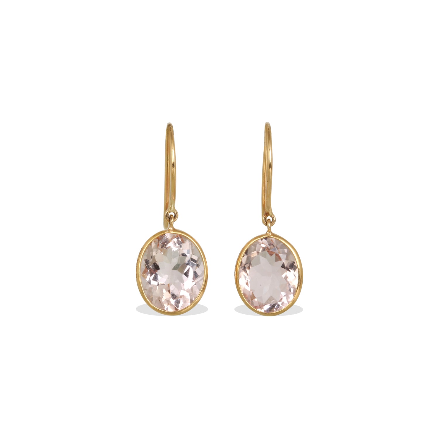 Morganite 18K Gold Earrings