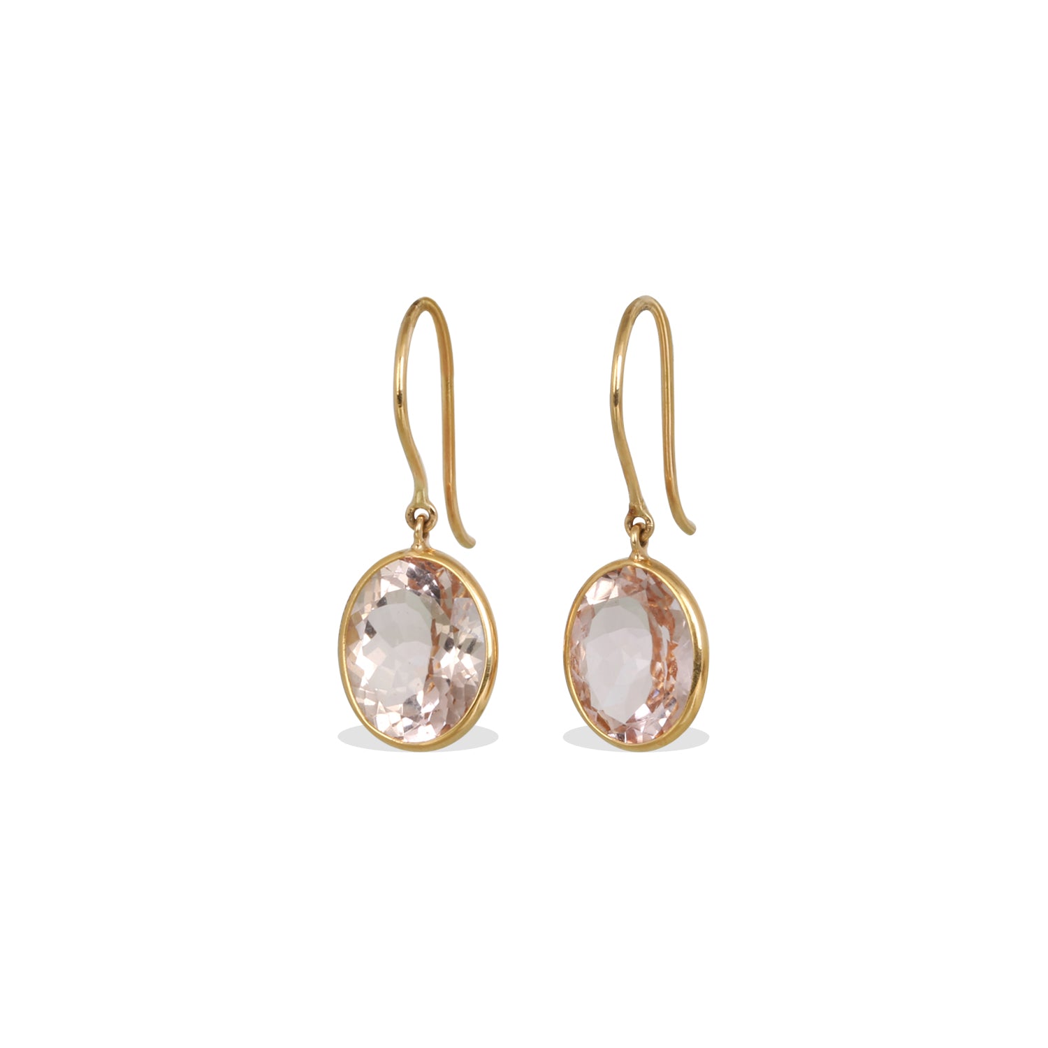Morganite 18K Gold Earrings