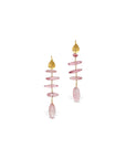Pink Tourmaline 18K Gold Earrings