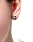 Cairo Multi Stone and Diamond Earrings