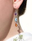 Grey Color Stone Earrings