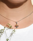 Axton Multi Stone and Diamond Pendant