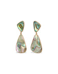 Abalone 18K Gold Earrings