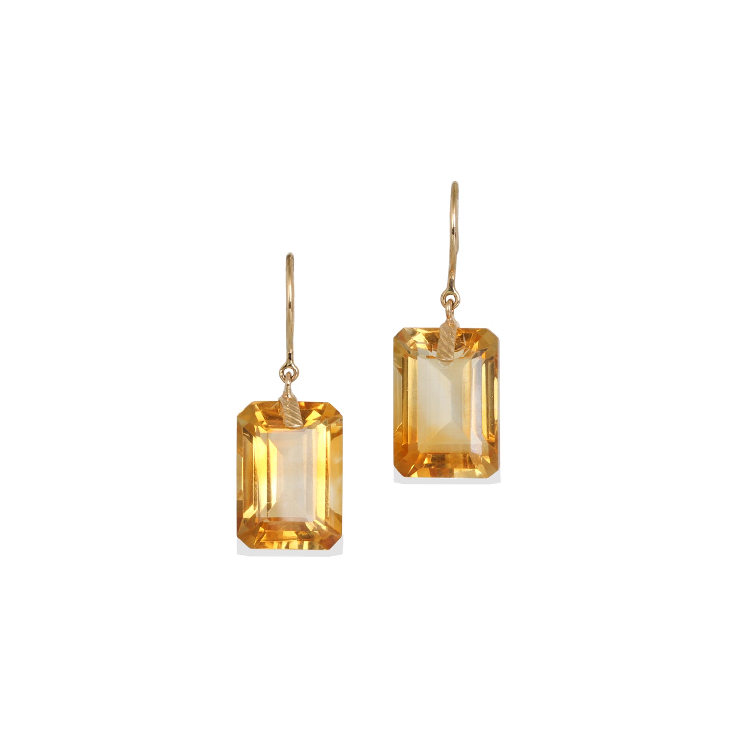 Citrine 18K Gold Earrings