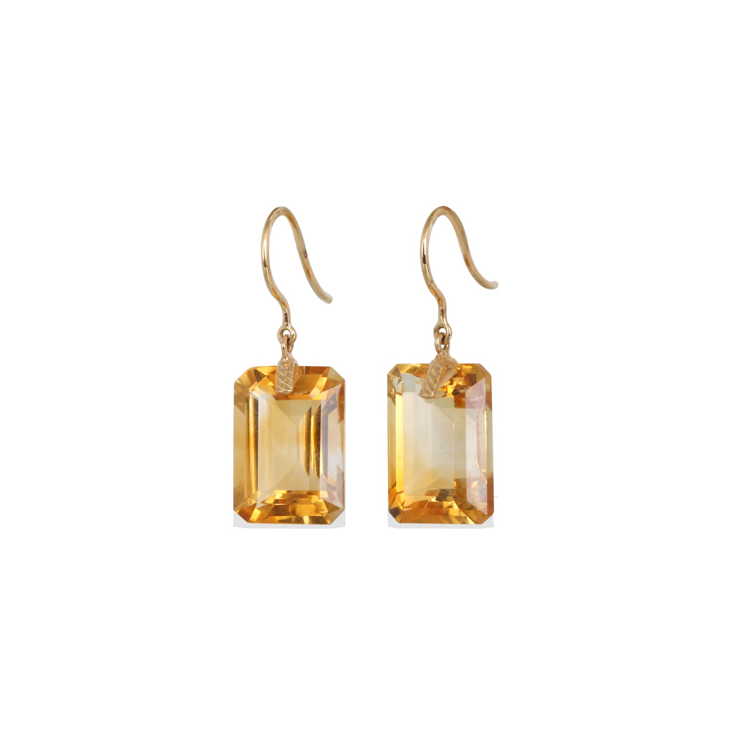 Citrine 18K Gold Earrings