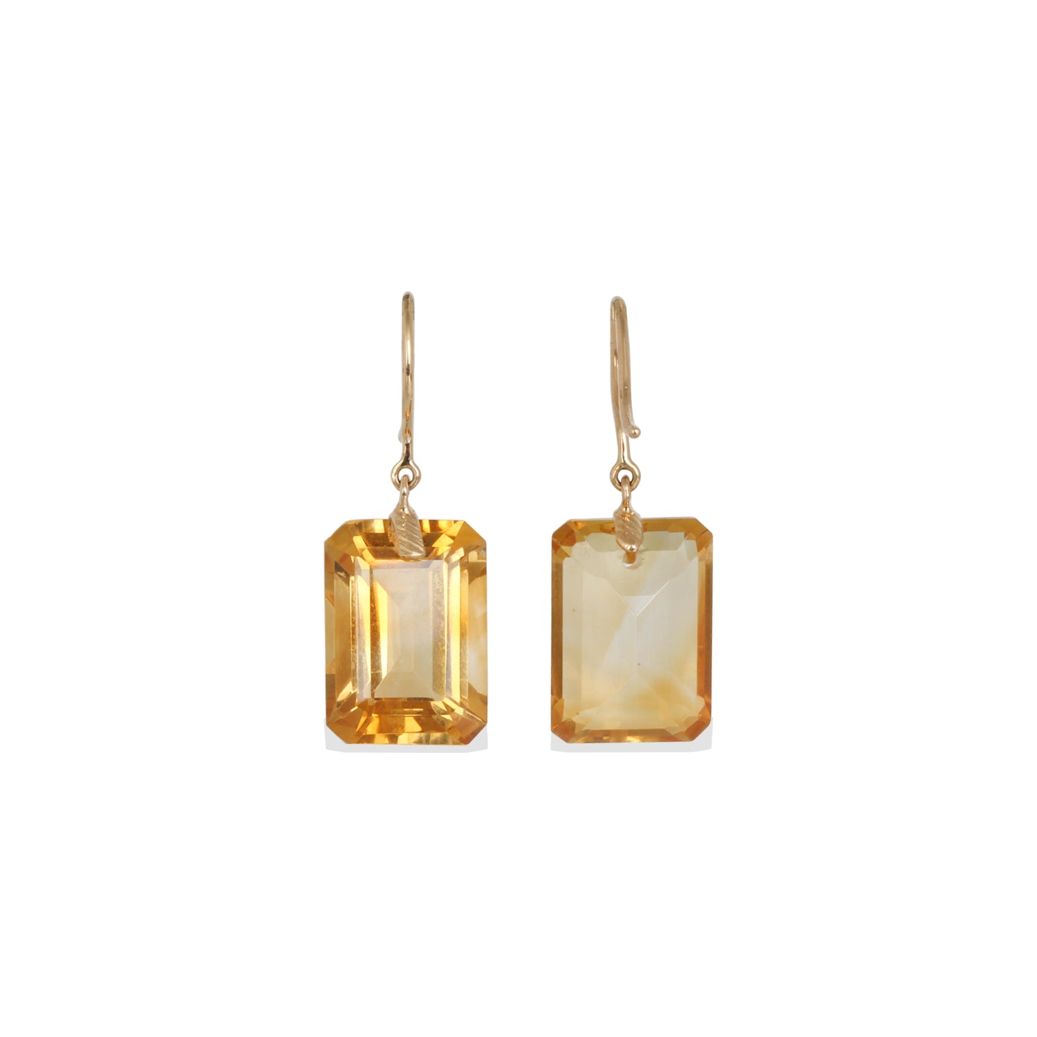 Citrine 18K Gold Earrings