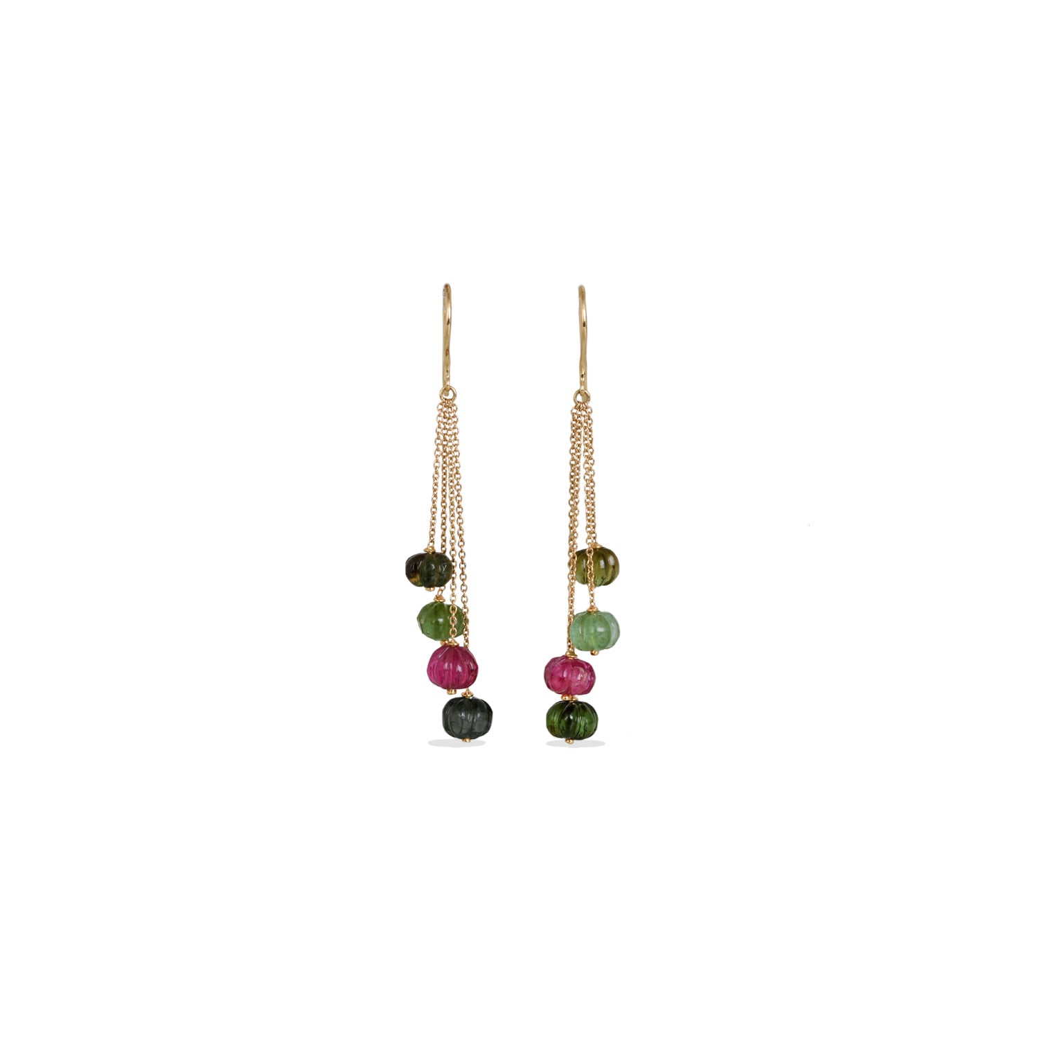 Tourmaline 18K Gold Earrings