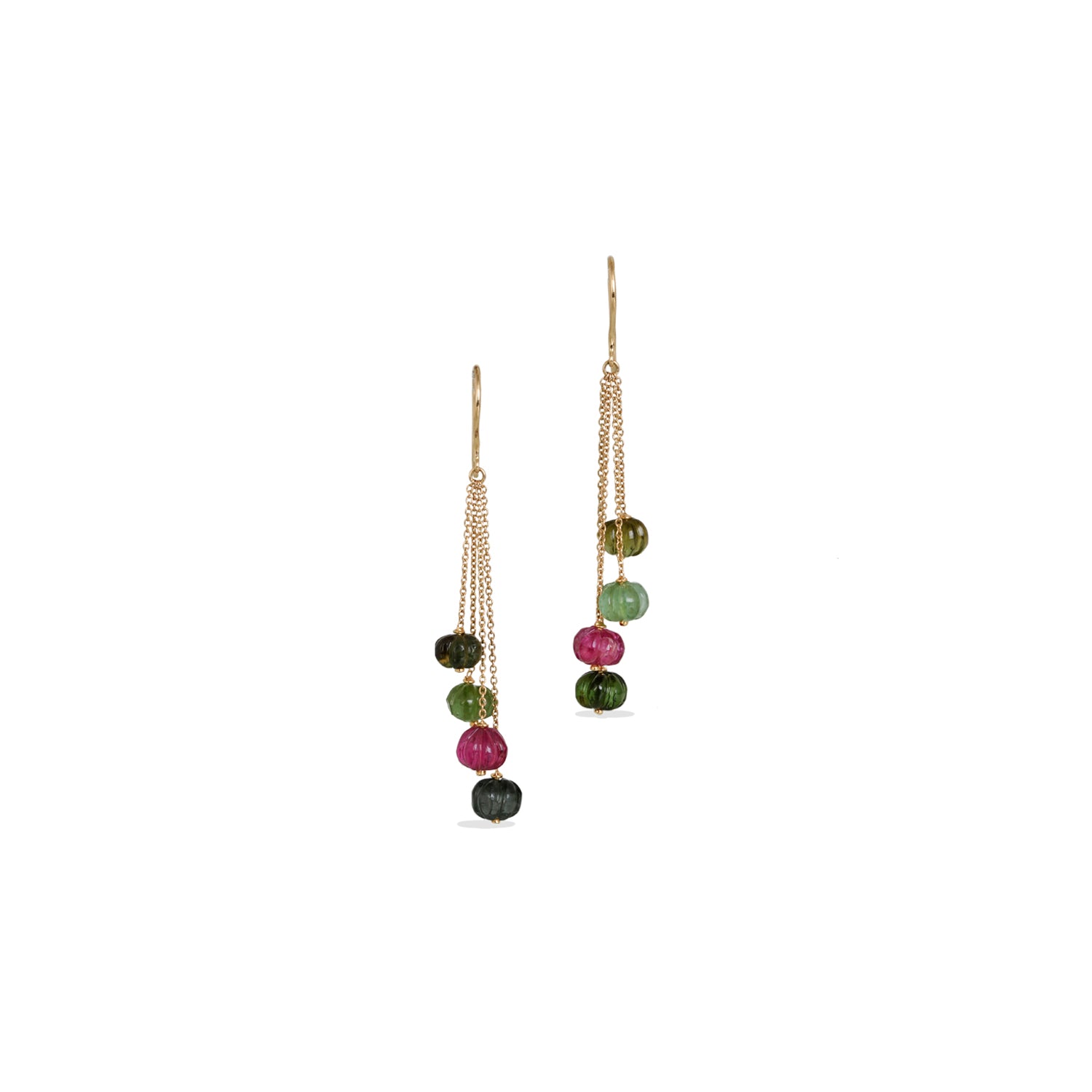 Tourmaline 18K Gold Earrings