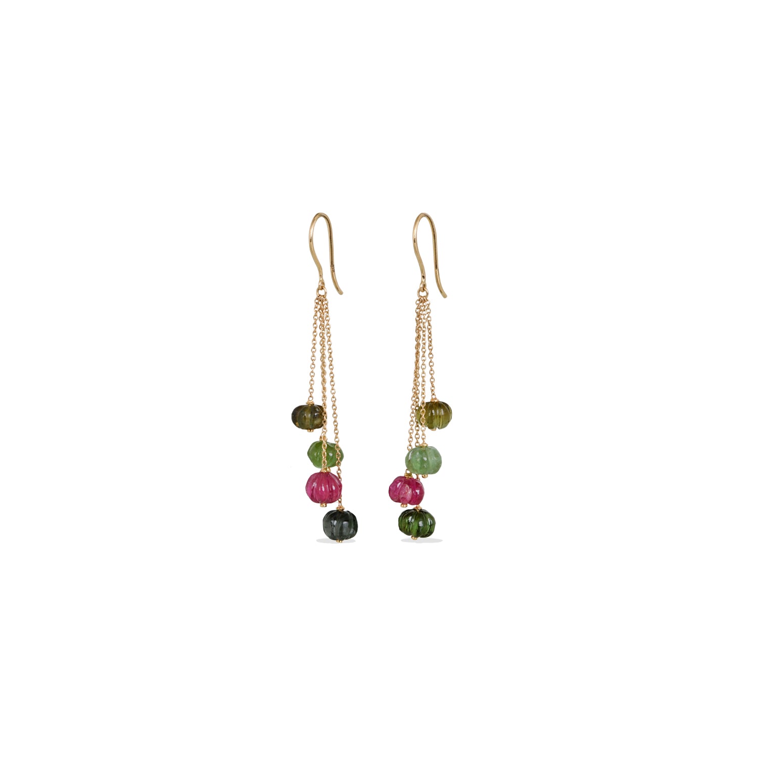 Tourmaline 18K Gold Earrings