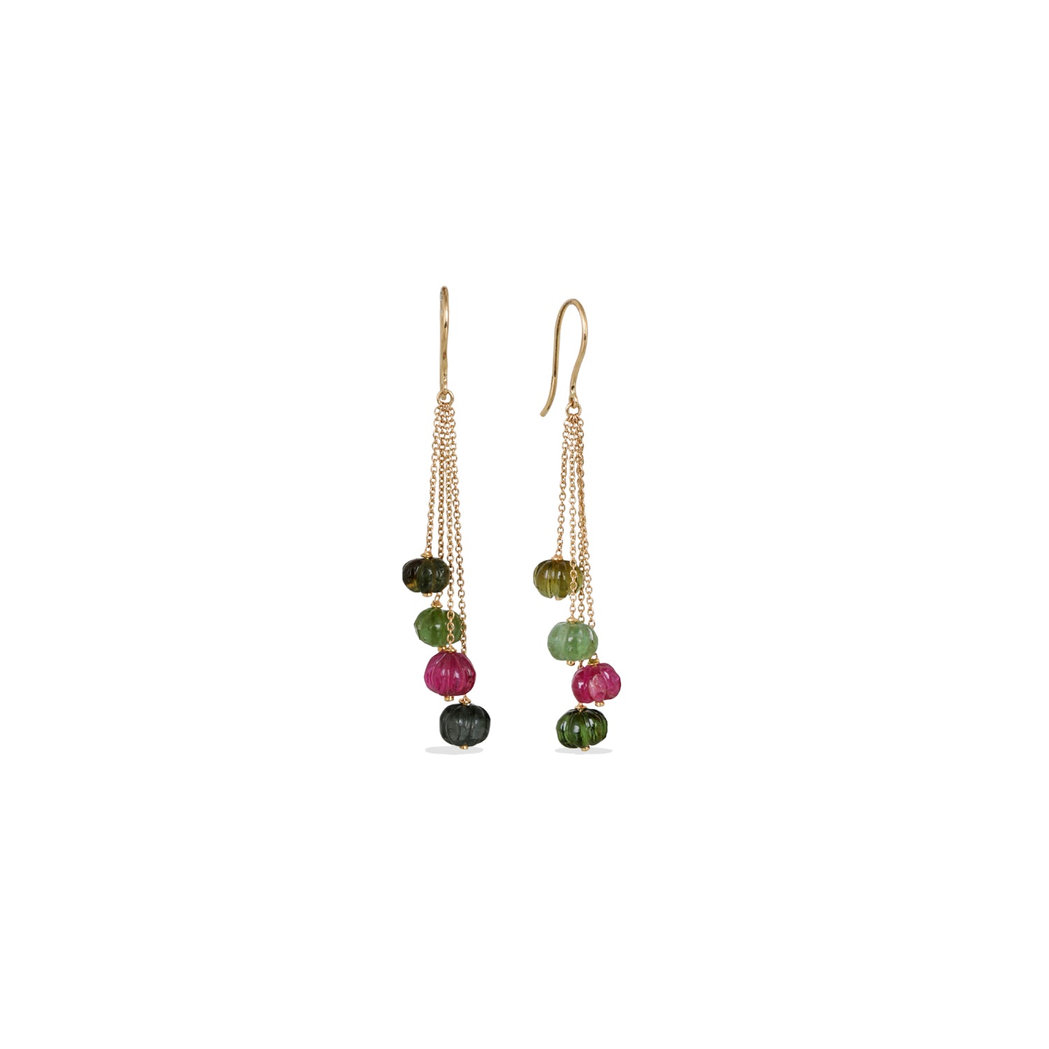Tourmaline 18K Gold Earrings