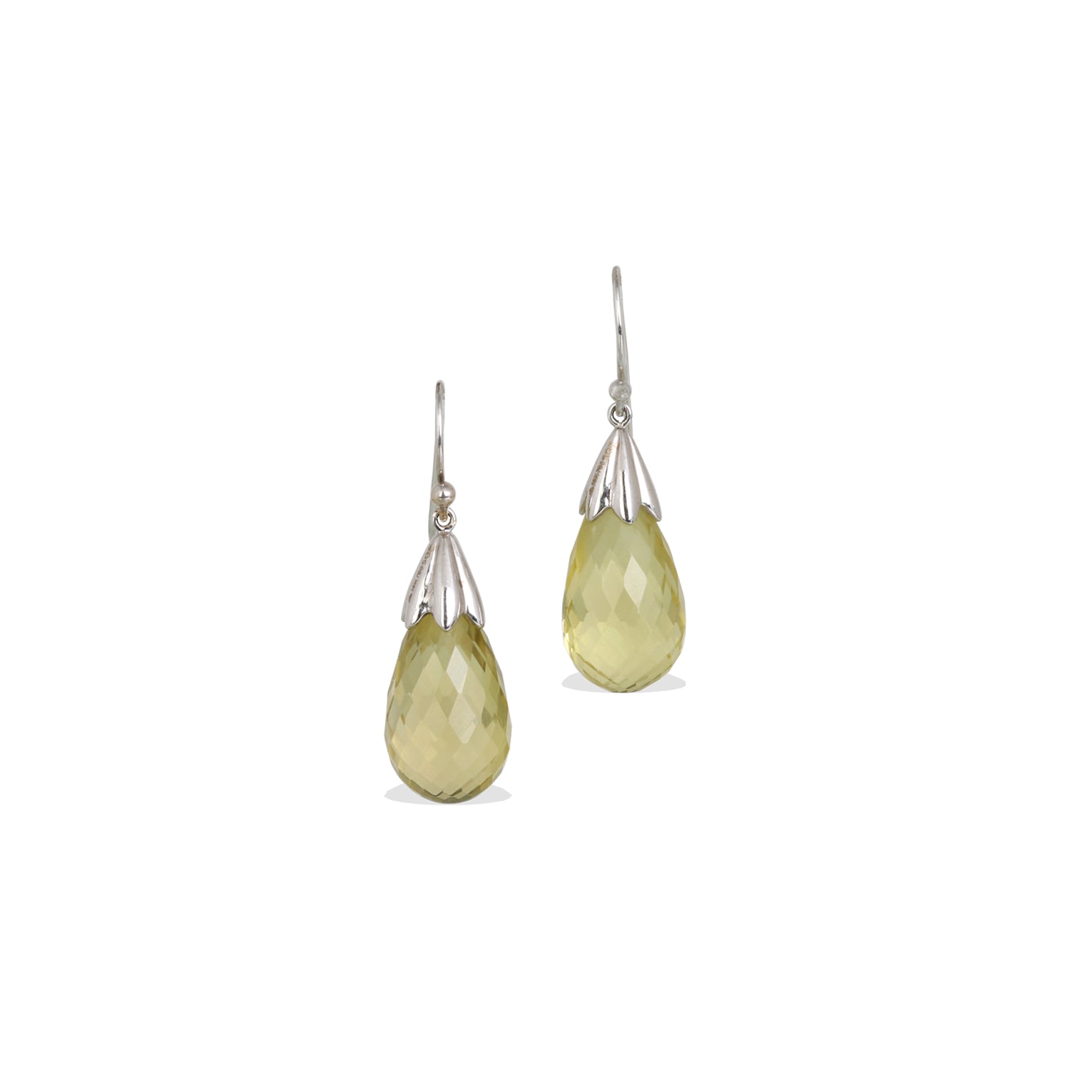 Lemon Quarts 18K Gold Earrings