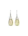 Lemon Quarts 18K Gold Earrings