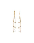 Diamond Drop 18K Gold Earrings