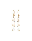 Diamond Drop 18K Gold Earrings