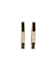 Black Onyx & Diamond 14K Gold Earrings