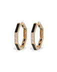Black Onyx & Diamond 14K Gold Earrings