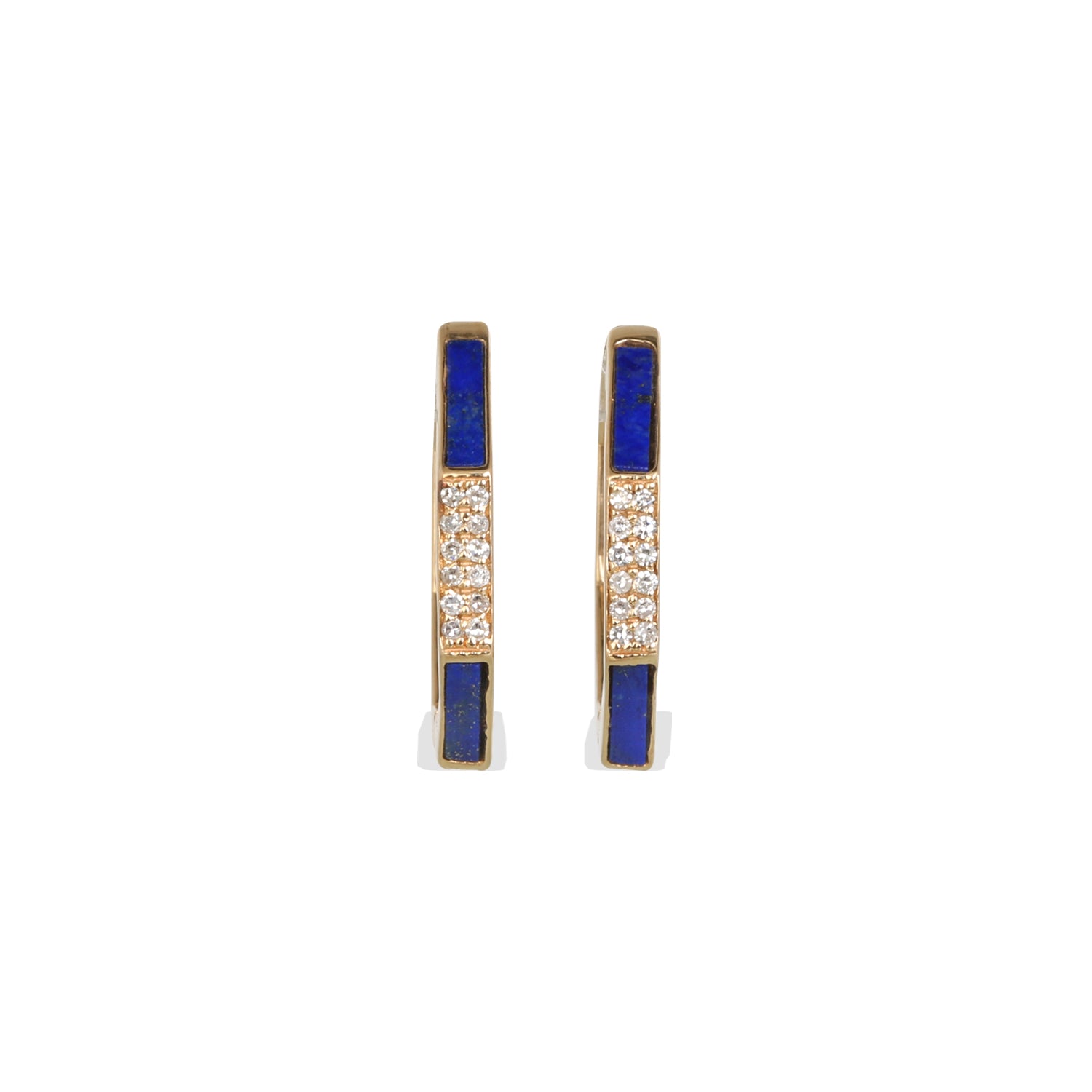 Black Onyx & Diamond 14K Gold Earrings