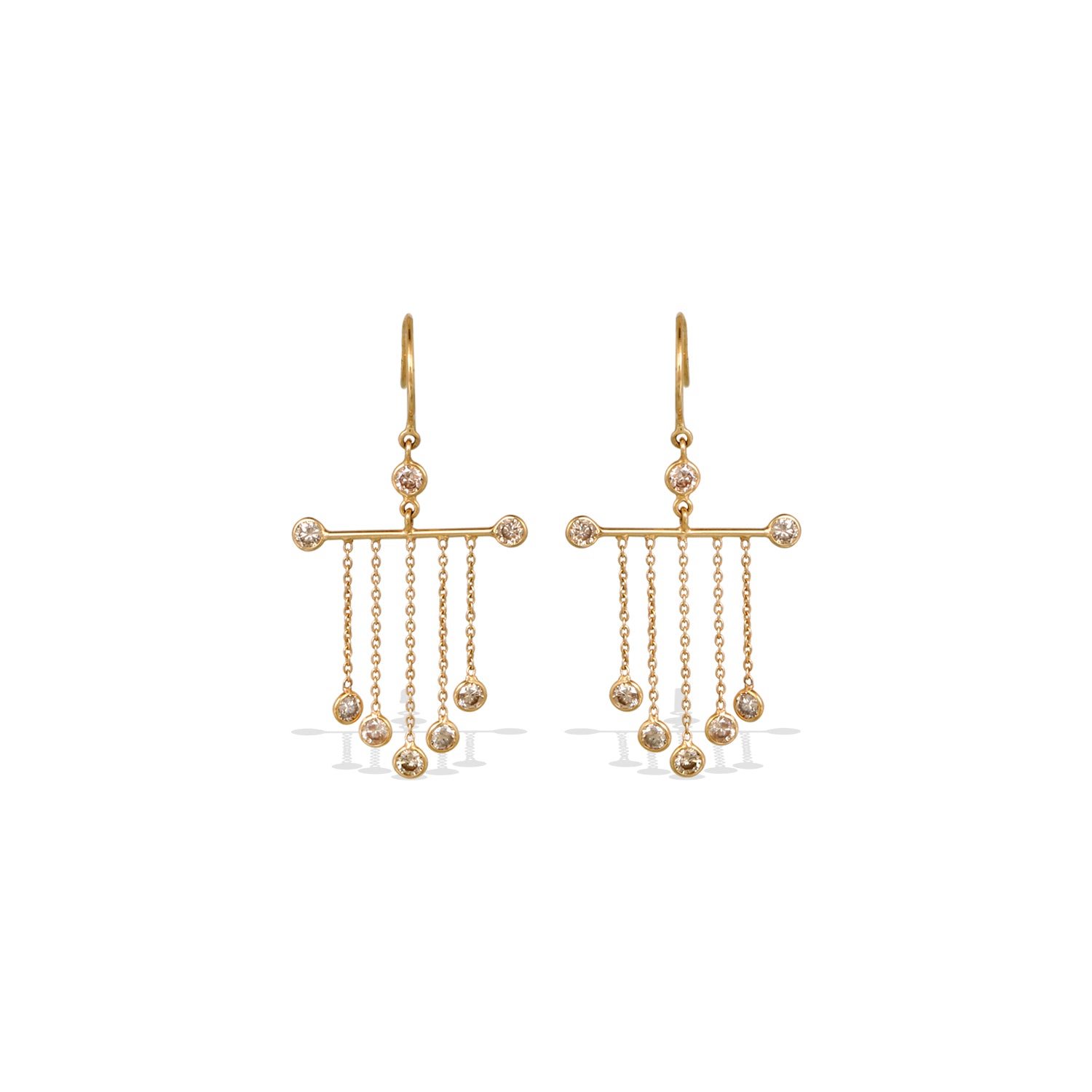 Diamond 18K Gold Earrings