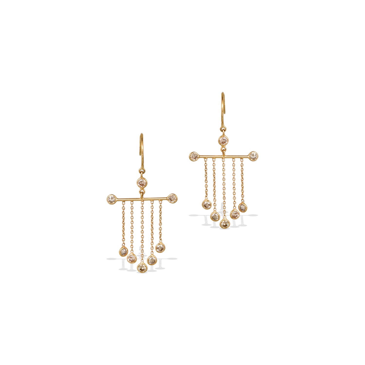 Diamond 18K Gold Earrings