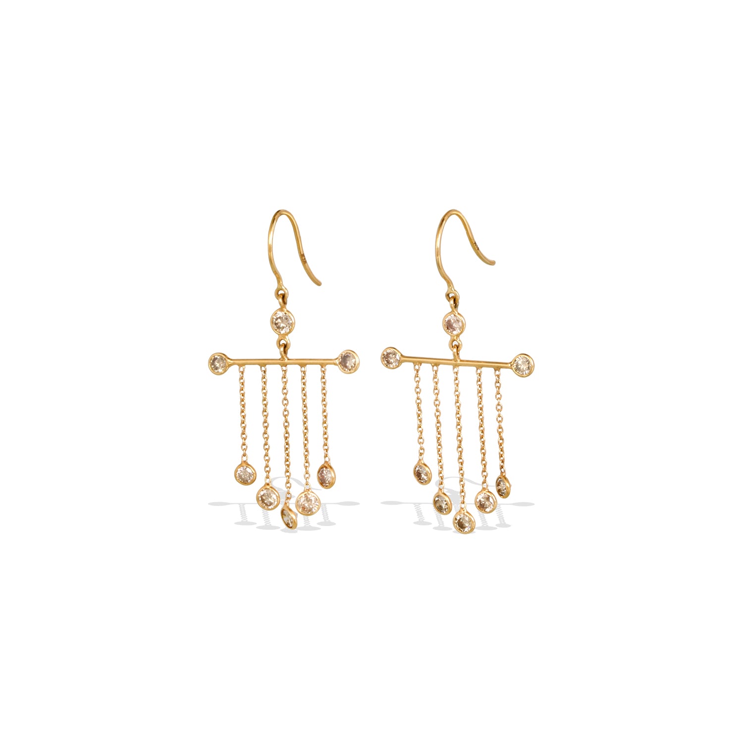 Diamond 18K Gold Earrings