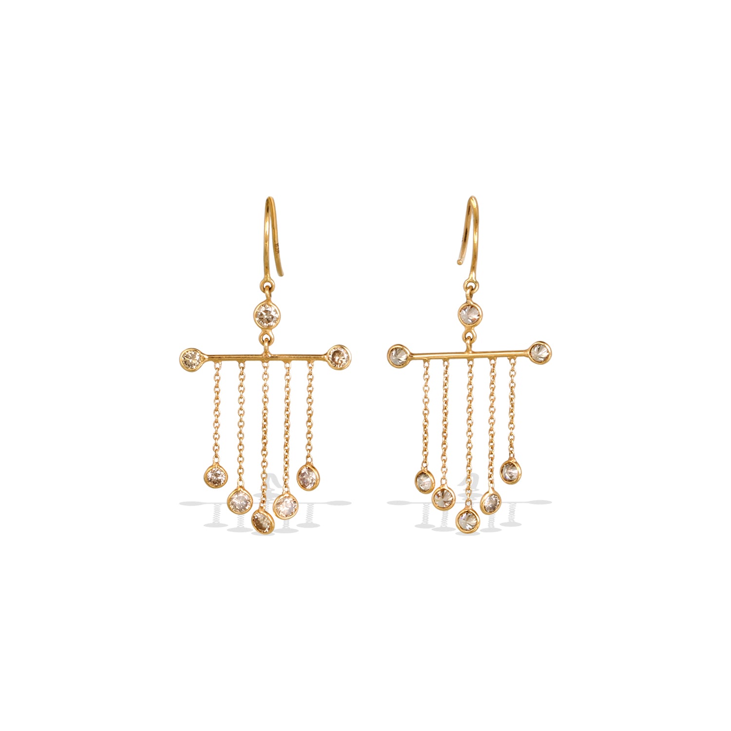 Diamond 18K Gold Earrings