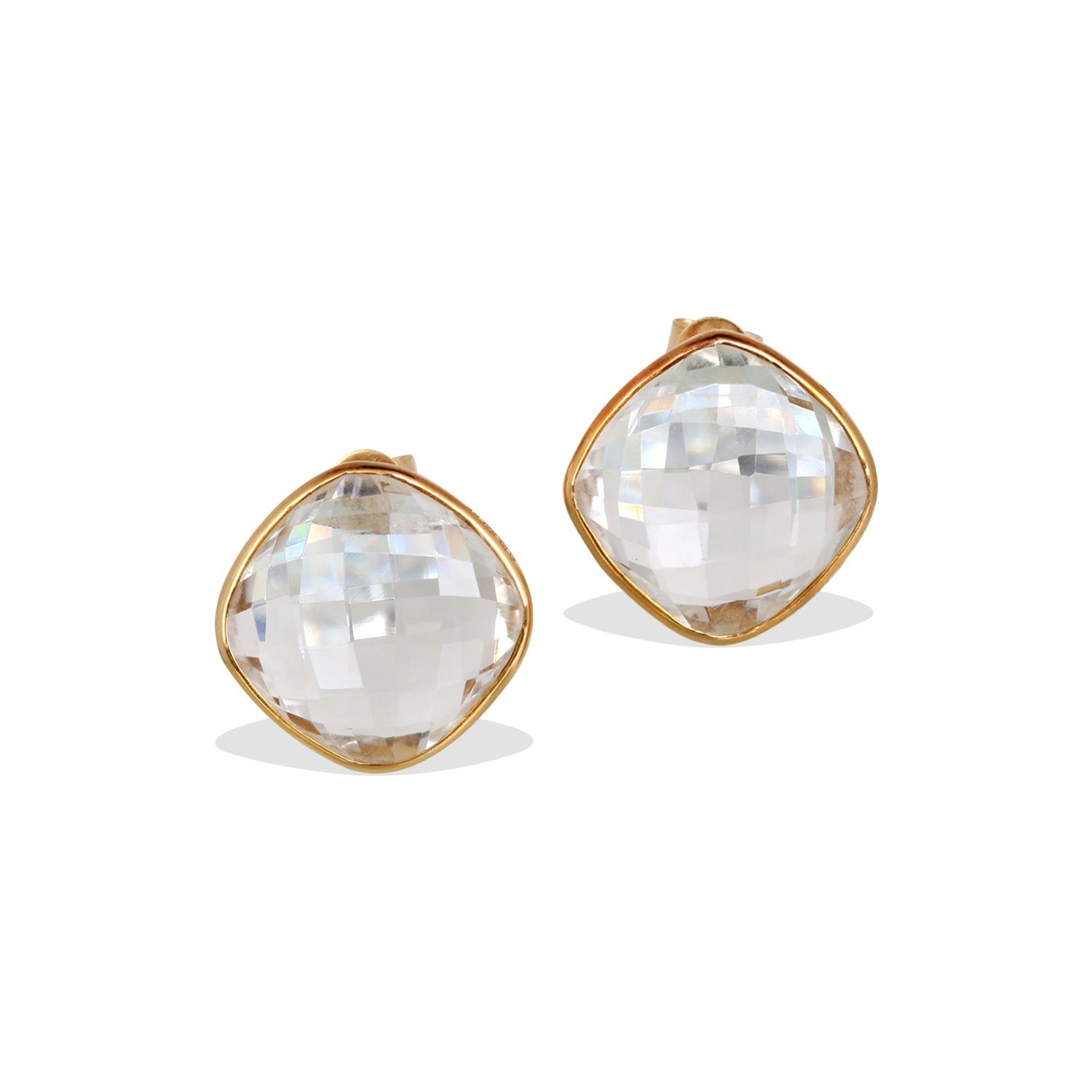 Crystal 18K Gold Earrings