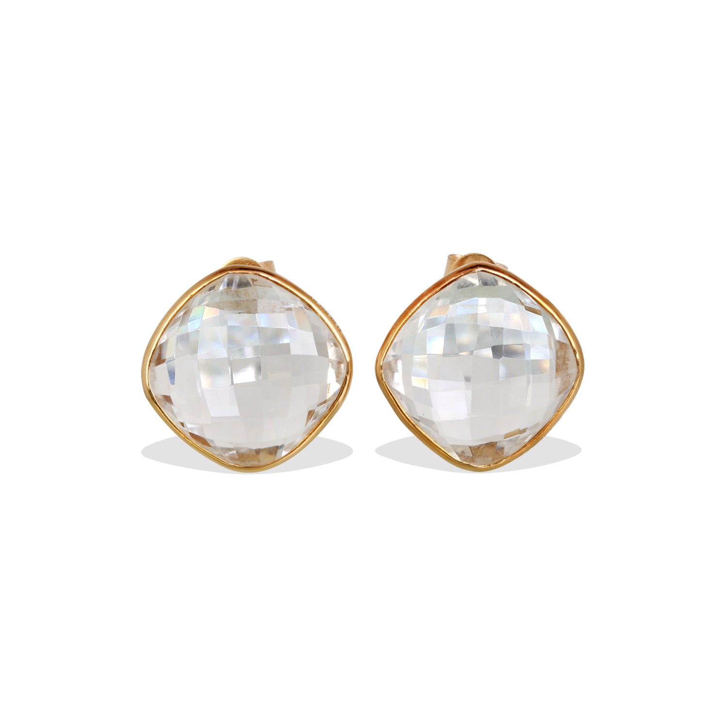 Crystal 18K Gold Earrings