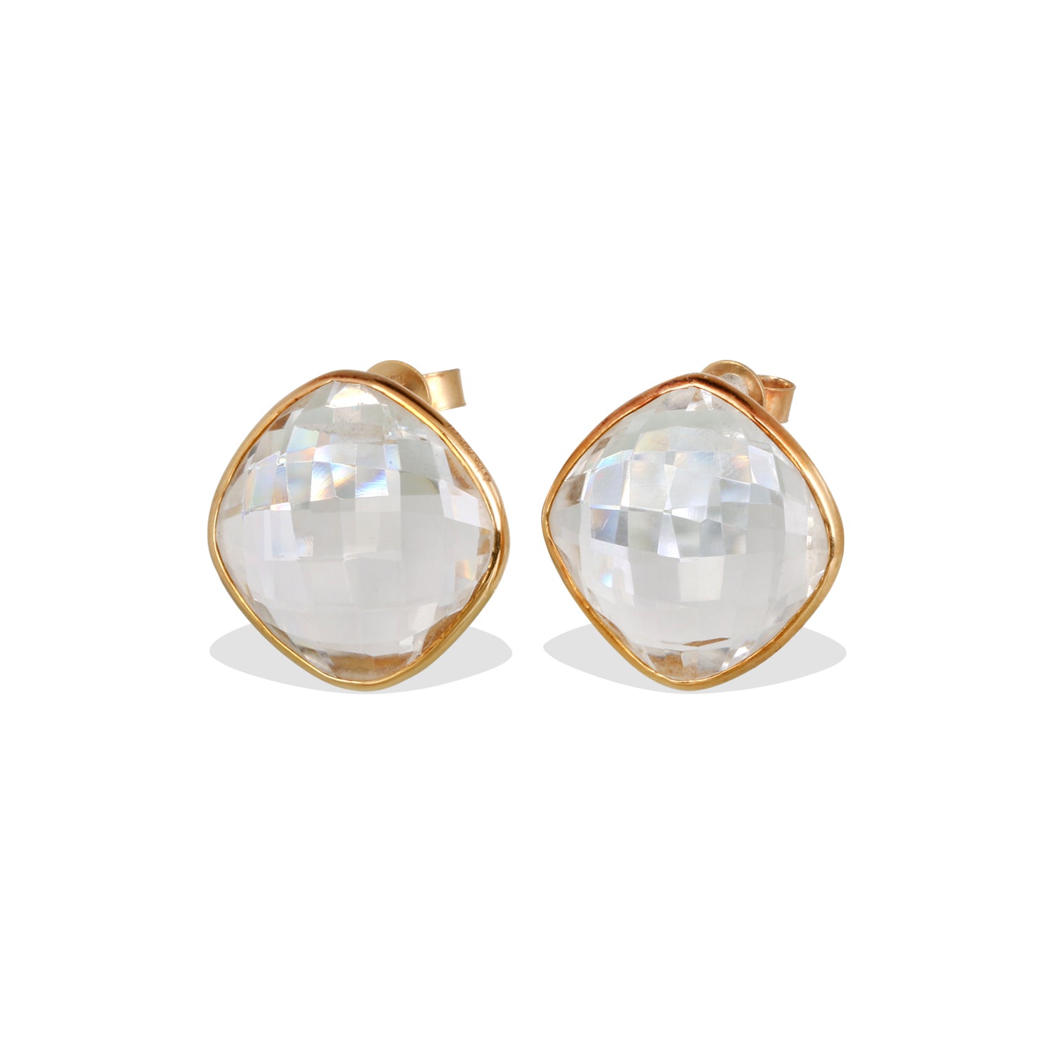 Crystal 18K Gold Earrings