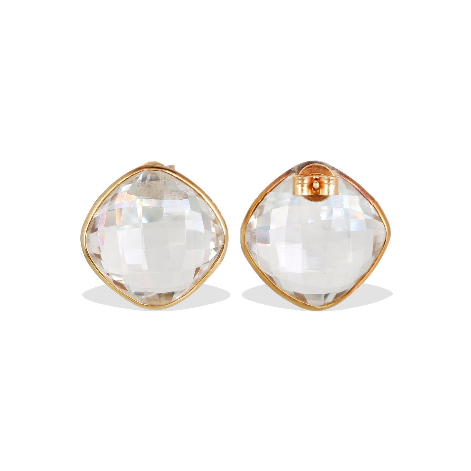 Crystal 18K Gold Earrings