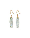Green Amethyst 18K Gold Earrings