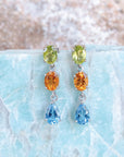 Brecken Color Stone Earrings